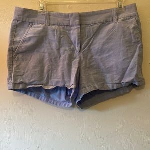 J. Crew Chambray Shorts Size 6